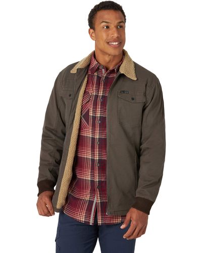 Wrangler Atg By Sherpa Lined Jacket - Brown