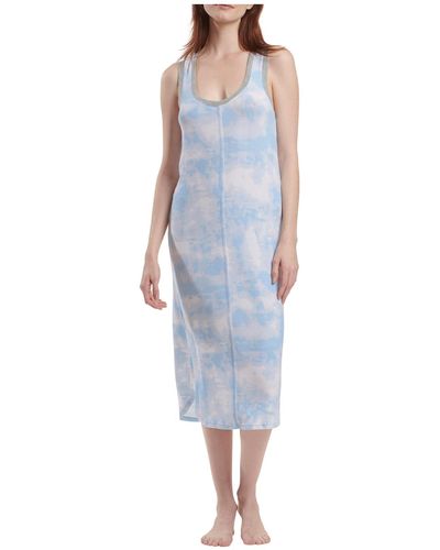Splendid One Size Maxi Racerback Modal Knit Nightgown - Blue
