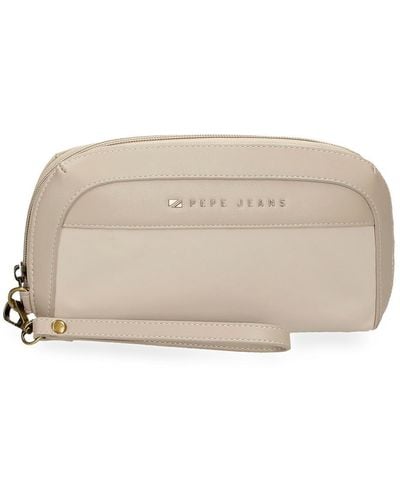 Pepe Jeans Morgan Handtasche Beige 20 x 11 x 4 cm Polyester und PU von Joumma Bags - Natur