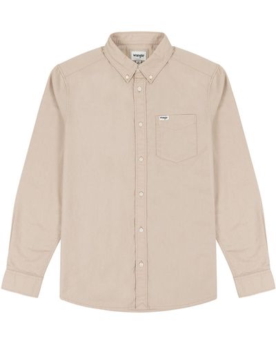 Wrangler 1 X Button Down Shi Shirt - Natural