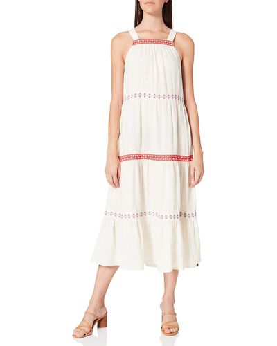Superdry S Sleeveless Embroidered Dress - Mehrfarbig