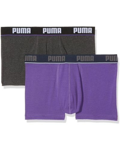 PUMA Basic Trunk New Waistband 2P Unterhose - Lila