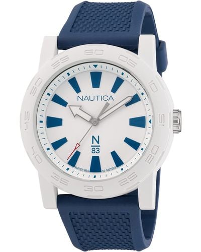 Nautica N83 N83 Ayia Triada Blue Wheat PU Fibre Strap Watch - Blau