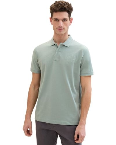 Tom Tailor Basic Piqué Poloshirt - Grün