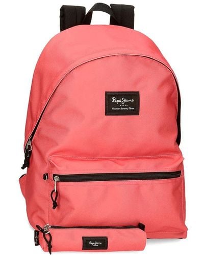 Pepe Jeans Aris Rucksack für Laptop und Schultasche 39,6 cm - Pink