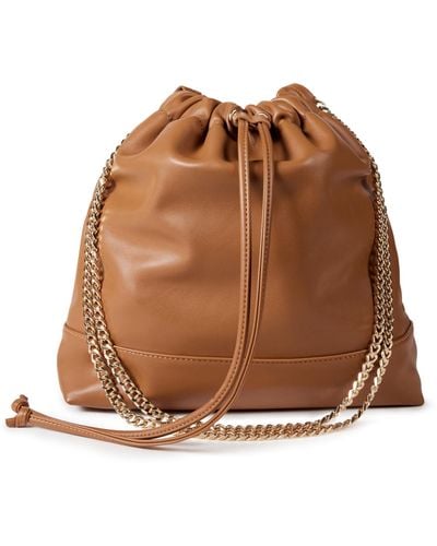 The Drop Nyjah Chain Strap Tote - Brown