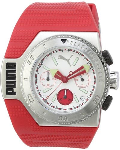 PUMA Time Motorsport Horloge Turbo Rood A.pu101931005 - Roze