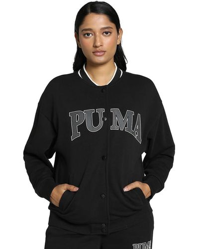 PUMA College Jacket Zwart Grijs Squad Track Jacket S