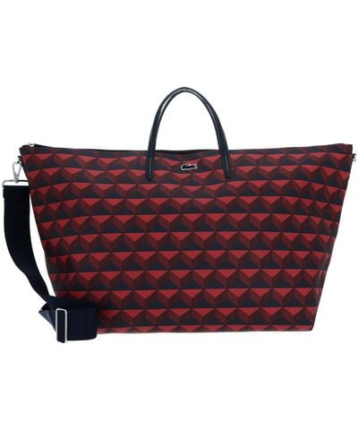 Lacoste L.12.12 Concept Seasonal Shopping Bag Robert Georges Marine - Rot