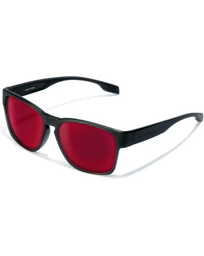 Hawkers Core Zonnebril Raw Polarized Ruby · Grijs Een Maat - Rood