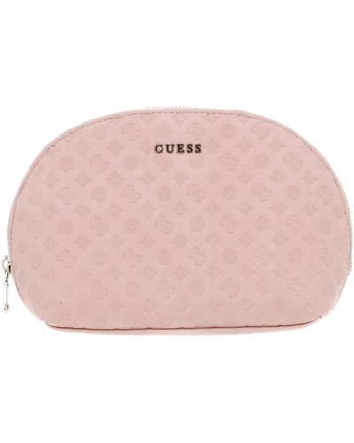 Guess Dome Cosmetic Pouch Light Pink - Rose