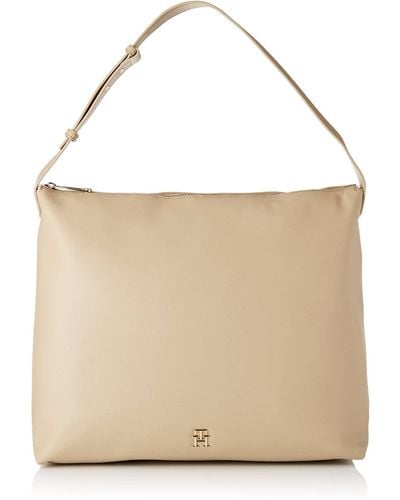 Tommy Hilfiger Th Casual Hobo - Naturel