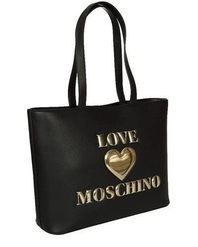 Love Moschino , Shoulder Bag, Spring Summer 2021 Collection, Black, 28x40x11