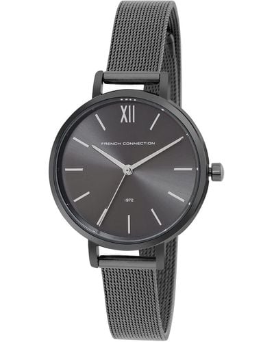 French Connection Analog Black Dial Watch-fce22gn - Grey