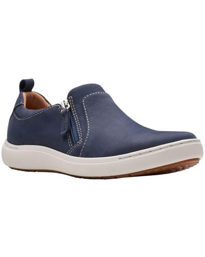 Clarks S Nalle Lilac Shoes - Blue