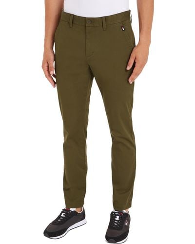 Tommy Hilfiger Pantaloni Uomo Austin Chino Slim Fit - Verde