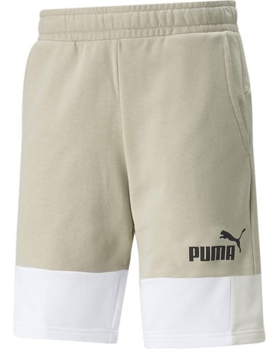 PUMA Essential+ Block Beige Uomo Pantaloncini Sportivi Corti - Neutro