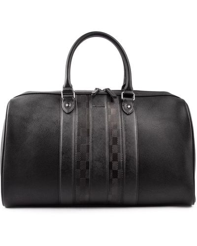 Ted Baker Waylin House Check Pu Holdall - Black