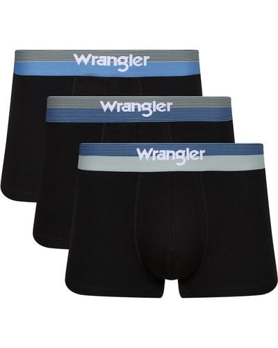 Wrangler Boxer Shorts in Black Boxershorts - Schwarz