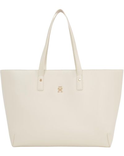 Tommy Hilfiger Th Chic Tote - Natural