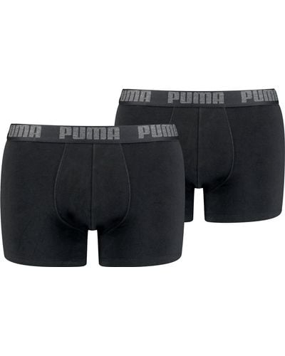 PUMA Everyday Lot de 3 boxers pour homme Motif chat - Noir