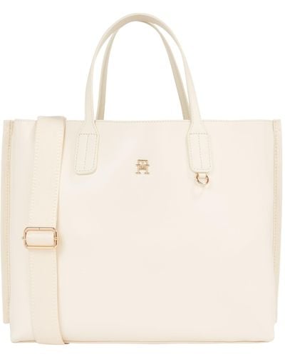 Tommy Hilfiger Iconic Tommy Satchel - Natural