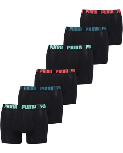 PUMA Cat Boxer Shorts Everyday Onderbroek Pant Ondergoed 6 Pack - Zwart