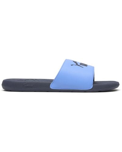 PUMA Mens Cool Cat 2.0 Slide Athletic Sandals Casual - Blue, Blue, 9 Uk