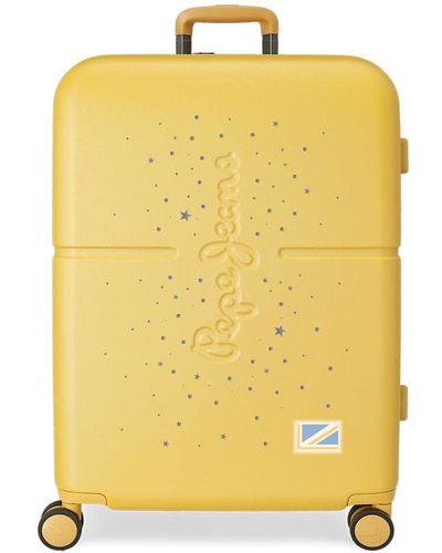 Pepe Jeans Jane, gelb, 48x70x28 cms, Mittelgroßer Koffer