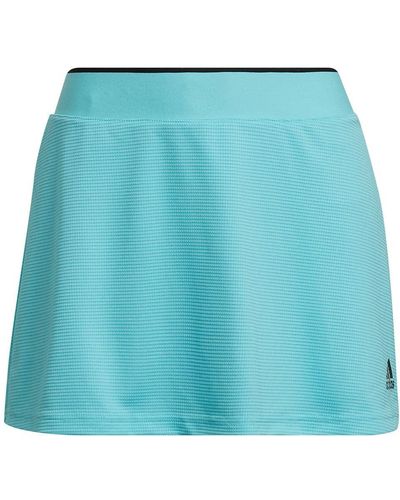 adidas Tennis Club Skirt Pulse Aqua/black Sm - Blue