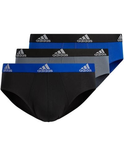 adidas Stretch Cotton Brief Underwear - Blue