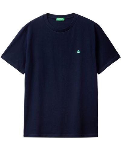 Benetton T-shirt 3mi5j1af7 - Blue