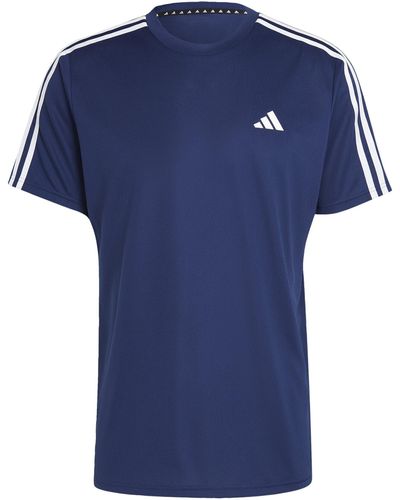adidas Train Essentials 3-stripes Training T-shirts - Blauw