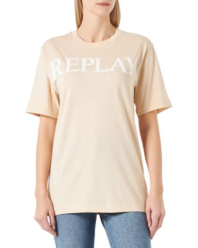 Replay W3698e T-shirt - Natural