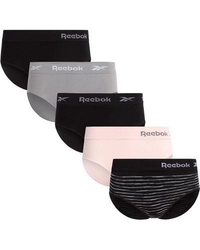 Reebok 's Underwear – 5 Pack Seamless Hipster - Black