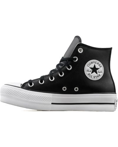 Converse Chuck Taylor All Star Lift Hi 571085c High Sneaker Voor - Zwart