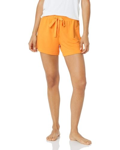 Amazon Essentials Leichte Lounge-Pyjamashorts aus Terry-Frottee - Orange
