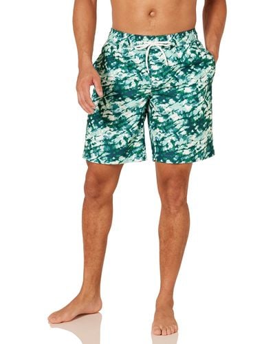 Amazon Essentials 9" Quick-dry Swimming Trunks-discontinued Colours - Green
