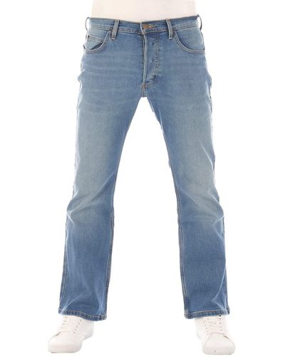 Lee Jeans ® Bootcut-Jeans Jeanshose Denver Boot Cut Denim Hose mit Stretch - Blau