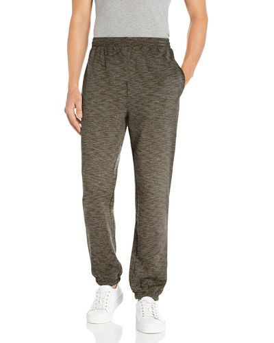 Amazon Essentials Pantalones Deportivos de Forro Polar con Bajo Ajustado - Verde