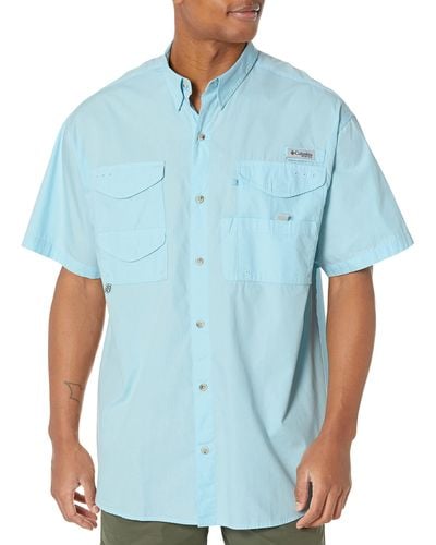 Columbia Bonehead Short Sleeve Shirt Hiking - Blue