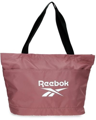 Reebok Helen Tote Bag Pink 38x33x15cm Polyester - Purple