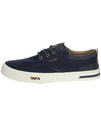 Wrangler S Valley City Court Trainers Blue 10 Uk