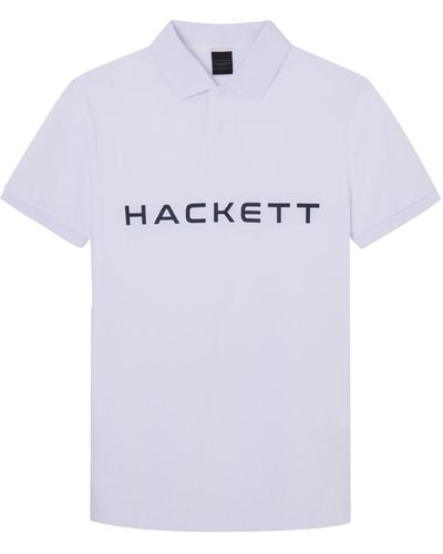 Hackett Hackett Essential Short Sleeve Polo L - White