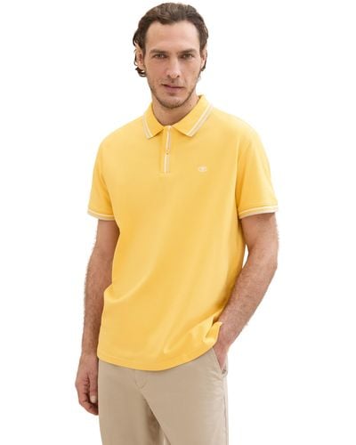 Tom Tailor Basic Piqué Poloshirt - Gelb