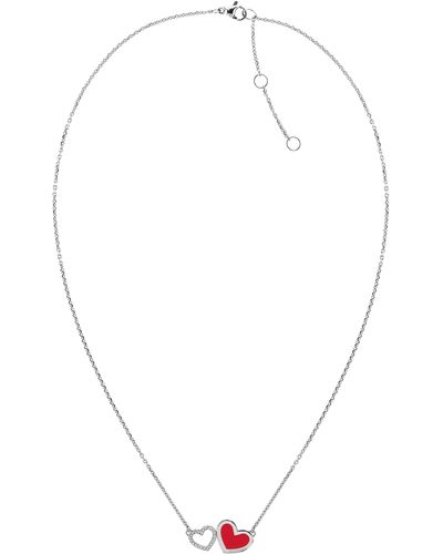 Tommy Hilfiger Jewelry Collar para Mujer de Acero inoxidable con cristales - 2780746 - Blanco
