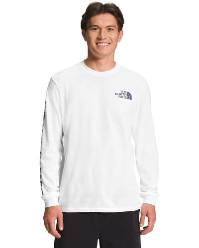 The North Face Tnf Sleeve Hit Long Sleeve T-shirt - White