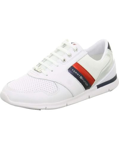 Tommy Hilfiger Lightweight Leather Trainer Low-top - White