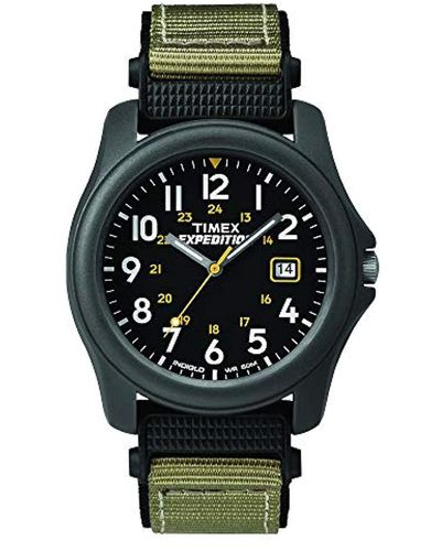 Timex T42571 Expedition Camper Gray Nylon Strap Watch|green|one Size