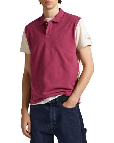 Pepe Jeans Longford Polo Shirt - Red